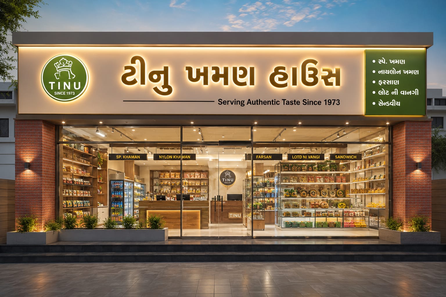 Tinu Khaman House storefront at Prantij Prime